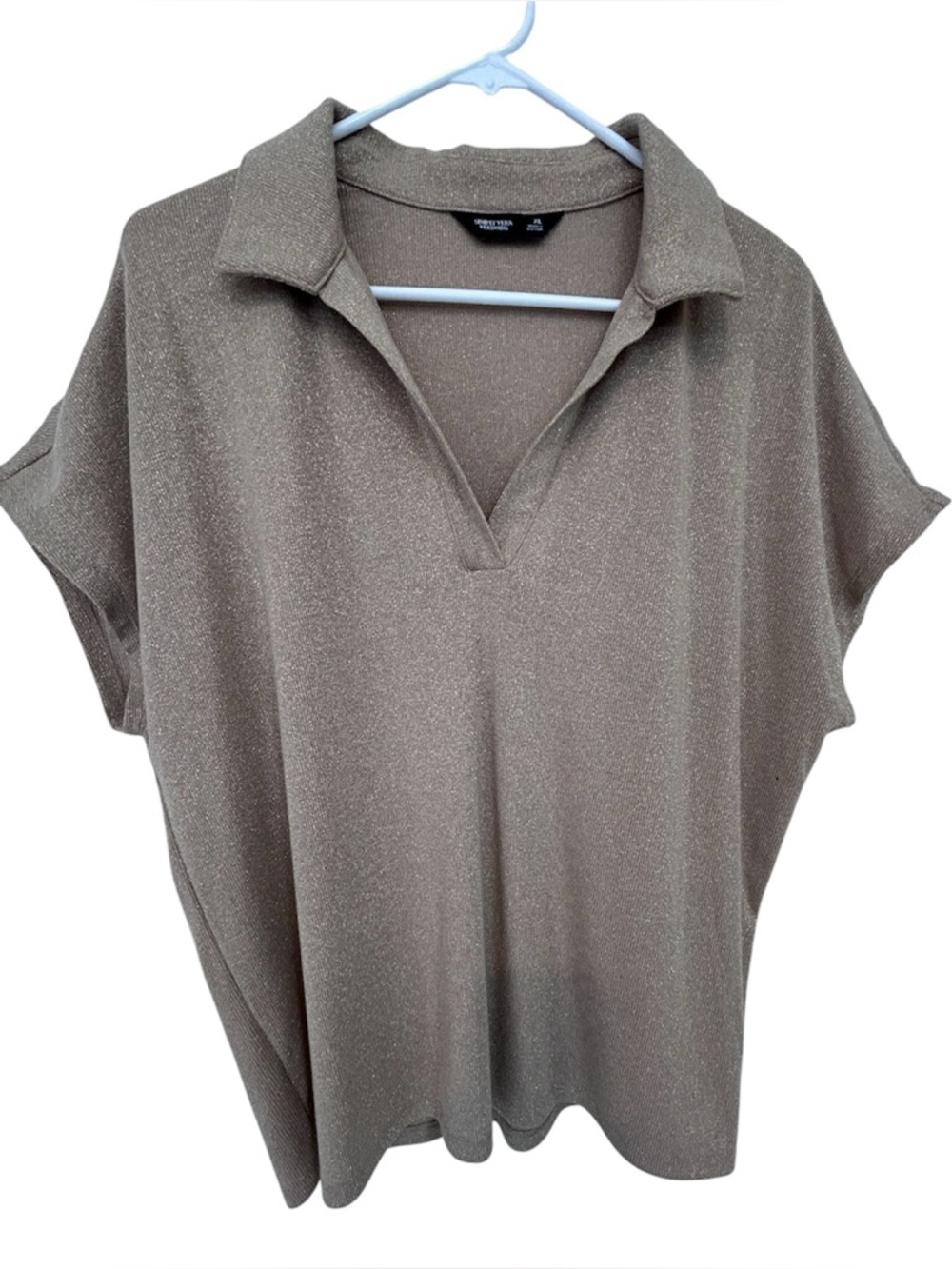 Simply Vera Wang Shimmery V‑Neck